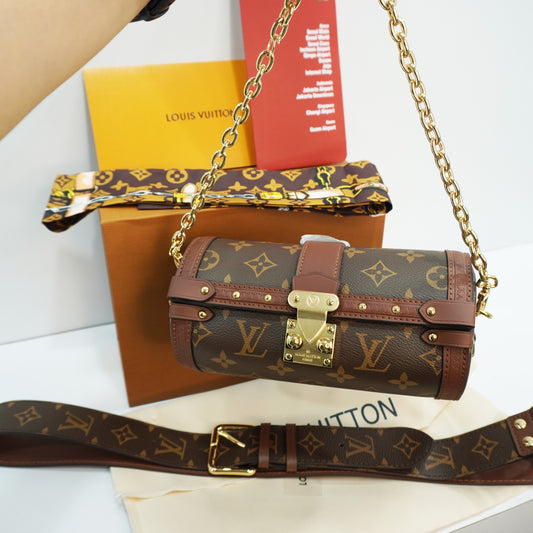 LV777 - Trunk Style Sling/Shoulder - Brown Monogram Double Box
