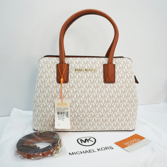 MK1101 - Satchel - White Tan