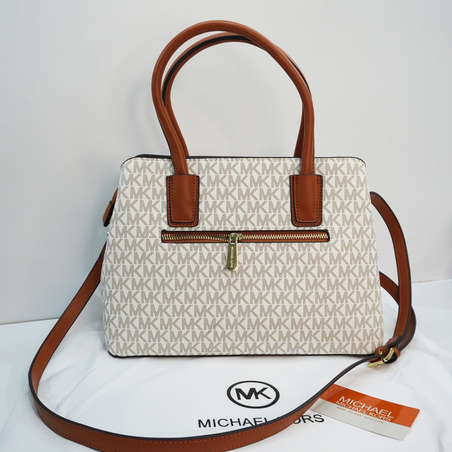 MK1101 - Satchel - White Tan