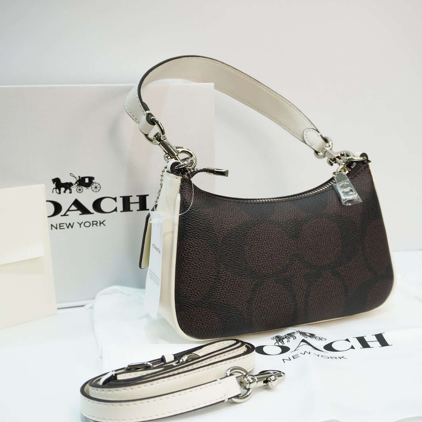 CH786 - Shoulder/Sling - Coffee White