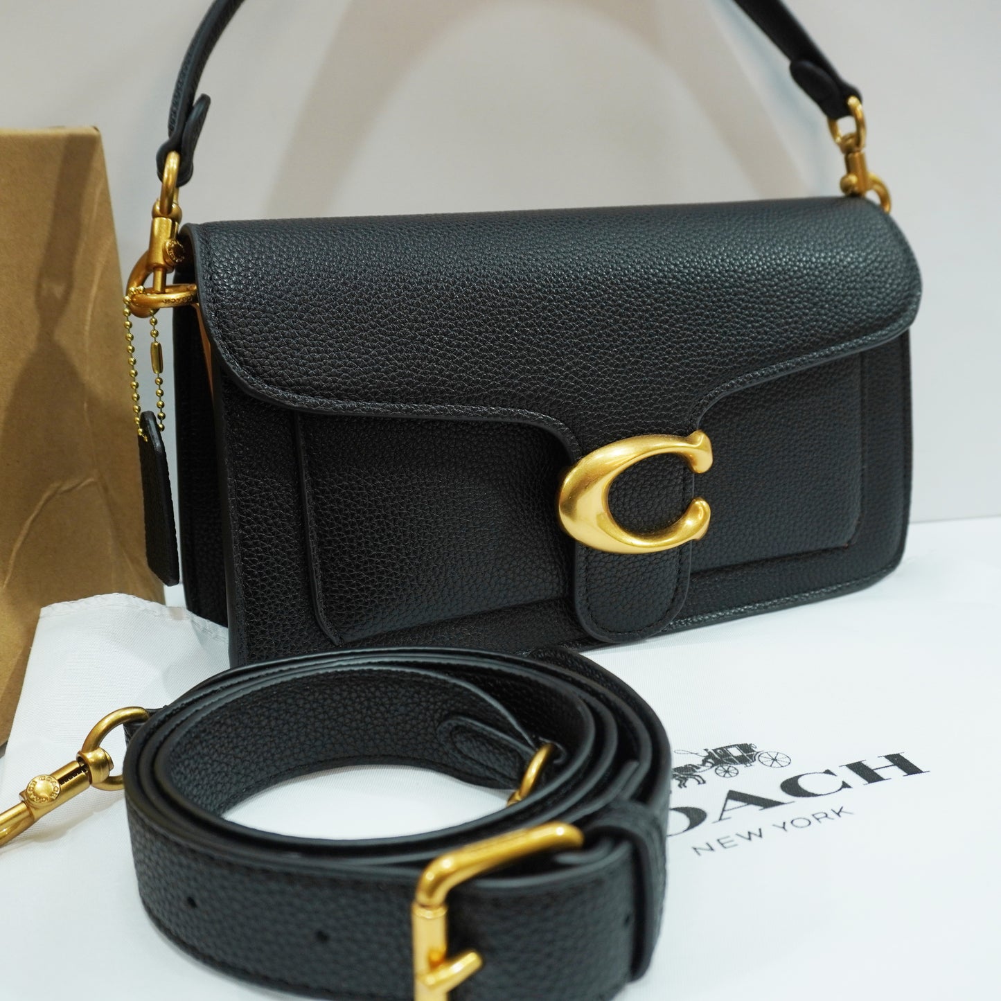 CH C Label 26 - Shoulder/Sling - Black (With white box)