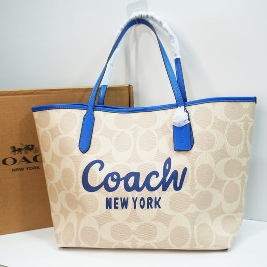 CH155 - Tote - Light Beige Blue