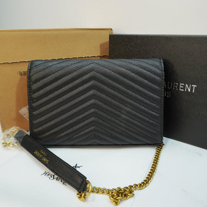 YSL Envelope Sling - Black