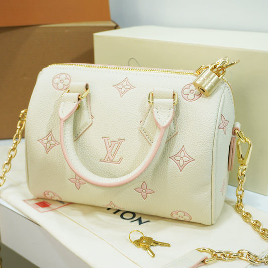 LV454 - Sling - Creamy beige and blush pink Double box ultra premium