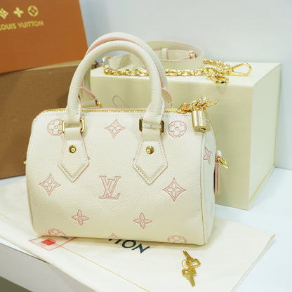 LV454 - Sling - Creamy beige and blush pink Double box ultra premium
