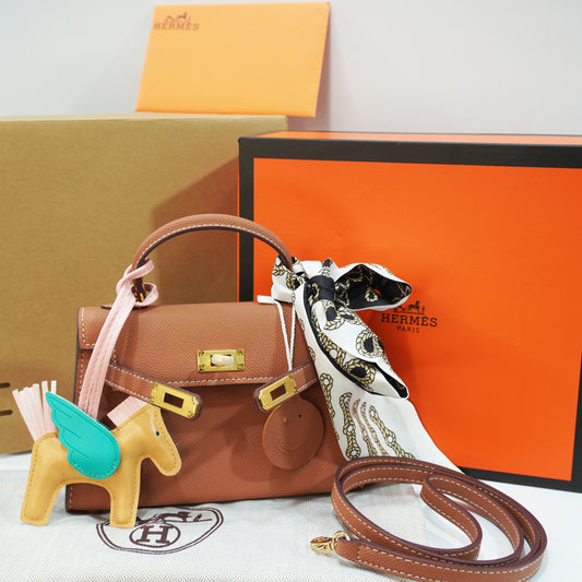 HM311 - KLY Mini Sling - Tan Ultra Premium Double box