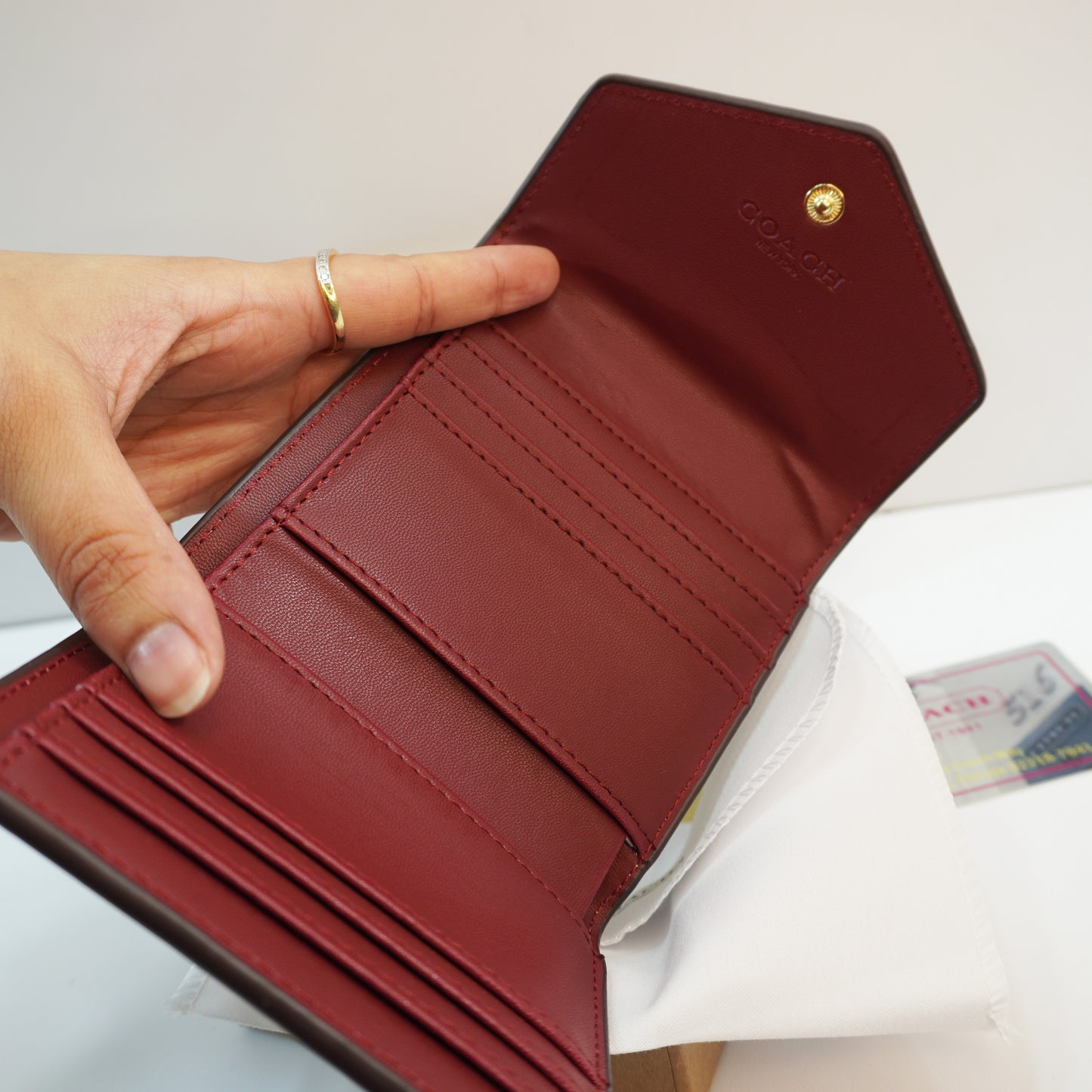 COCH Wallet - Powder pink/Light Apricot  Ultra Premium Quality