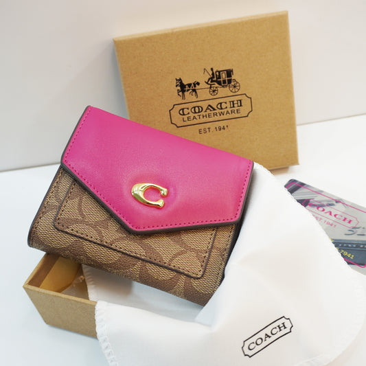 CH11 - Wallet - Fuschia Pink/Apricot Ultra Premium Quality
