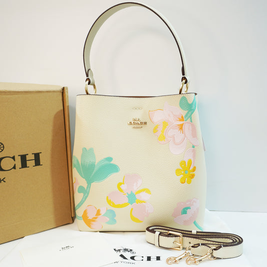 CH77 - Bucket bag Shoulder/Sling - Cream Floral Limited Edition