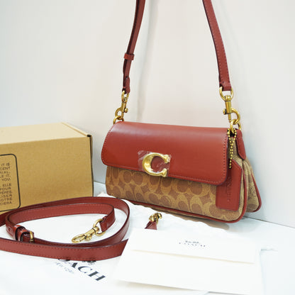 CH0070 - Sling/Shoulder/Clutch - Signature Tan Colour Ultra Premium Quality