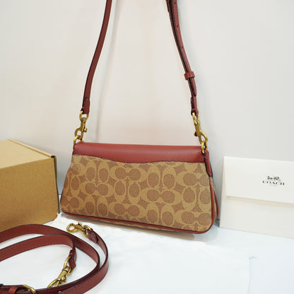 CH0070 - Sling/Shoulder/Clutch - Signature Tan Colour Ultra Premium Quality