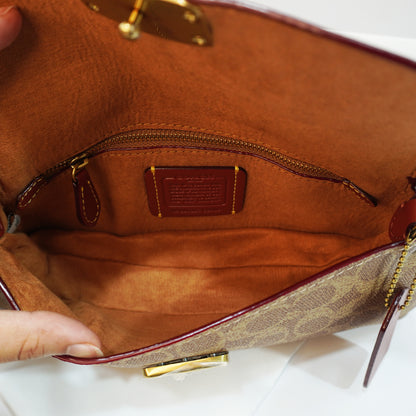 CH0070 - Sling/Shoulder/Clutch - Signature Tan Colour Ultra Premium Quality