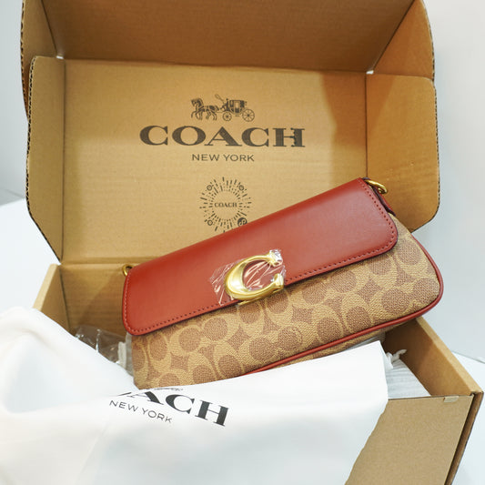 CH0070 - Sling/Shoulder/Clutch - Signature Tan Colour Ultra Premium Quality