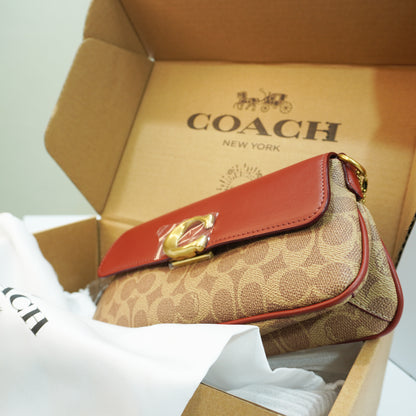 CH0070 - Sling/Shoulder/Clutch - Signature Tan Colour Ultra Premium Quality