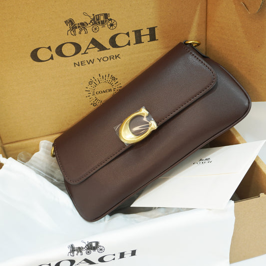 CH0070 - Sling/Shoulder/Clutch - Rich Dark Brown Ultra Premium Qulaity