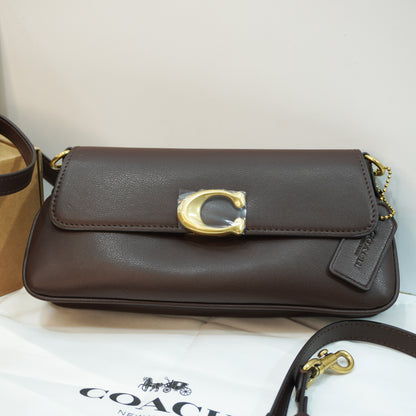CH0070 - Sling/Shoulder/Clutch - Rich Dark Brown Ultra Premium Qulaity