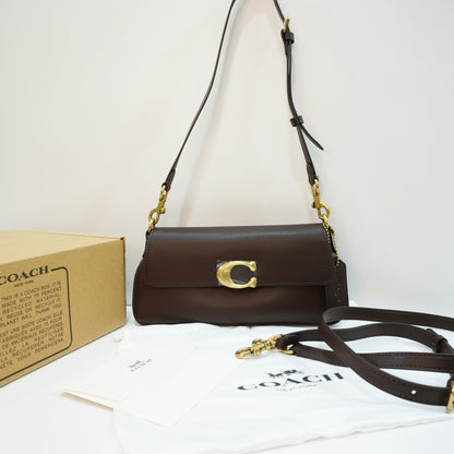 CH0070 - Sling/Shoulder/Clutch - Rich Dark Brown Ultra Premium Qulaity