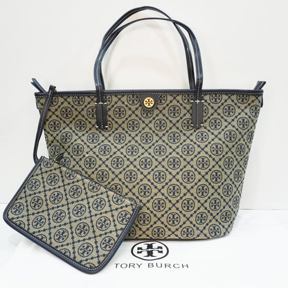 TB737 - Tote - Blue Signature Print