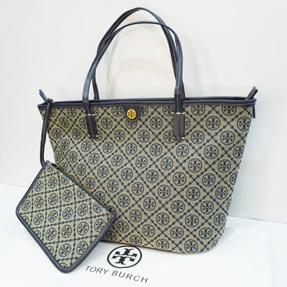 TB737 - Tote - Blue Signature Print