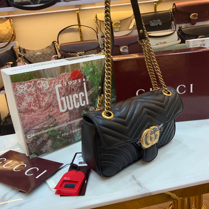 GG Marmont Sling/Shoulder Bag- Black
