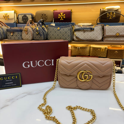 GG Mini Marmont - Beige (Ultra Premium)