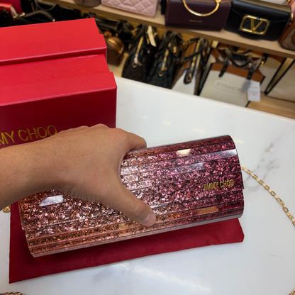 JC Candy Clutch - Pink & Wine