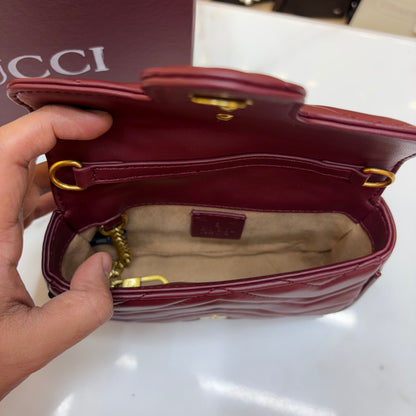 GG Mini Marmont - Wine (Ultra Premium)