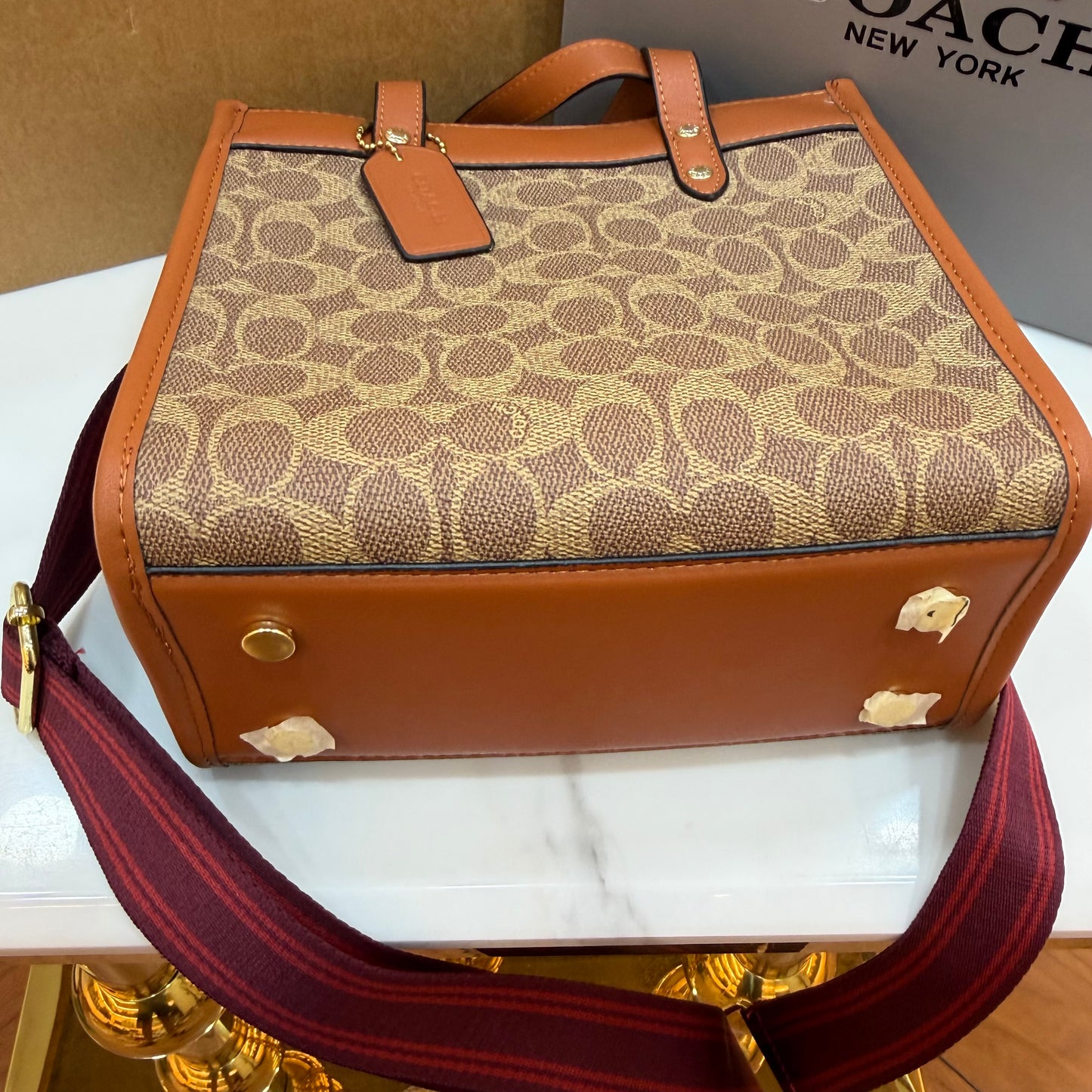 COCH Fields Crossbody/Shoulder Bag - Tan Signature