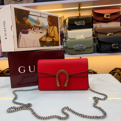 GG Diana Crossbody Bag (Double Box Packaging) - Red