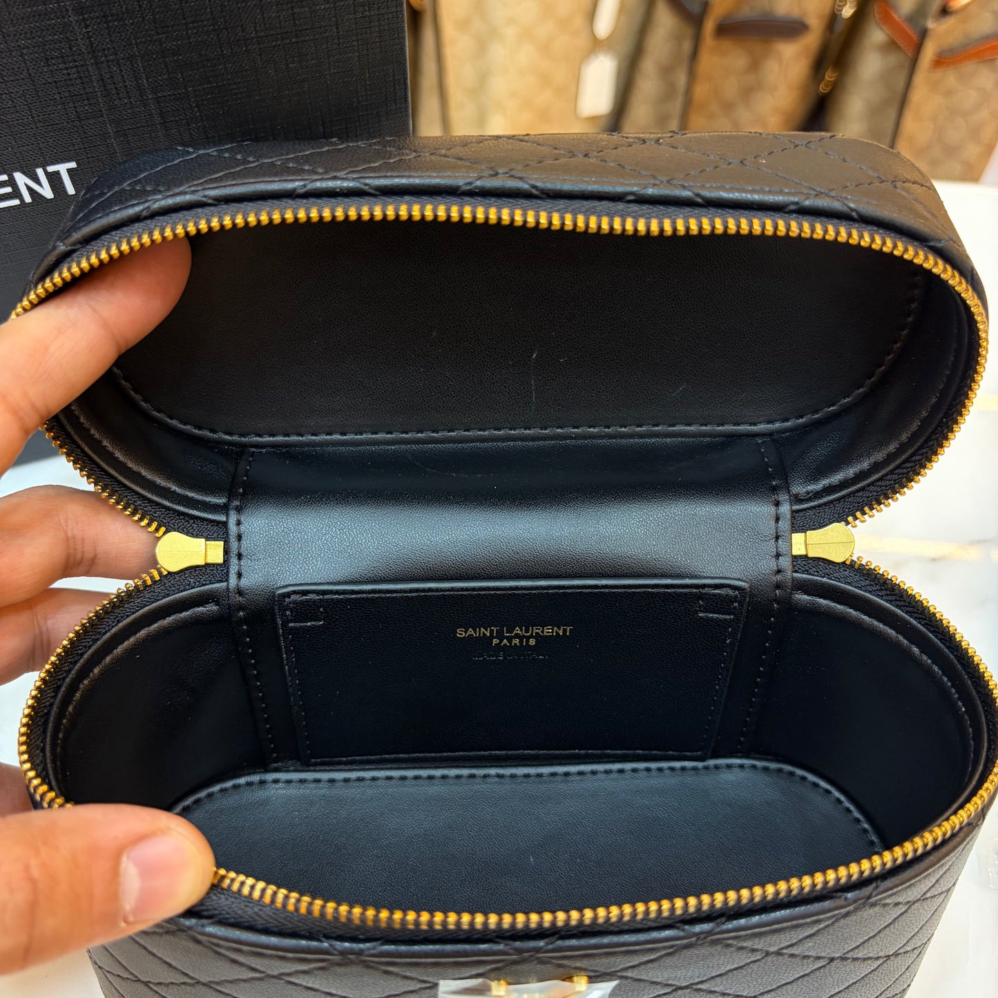 YSL Gabby Vanity Bag - Black