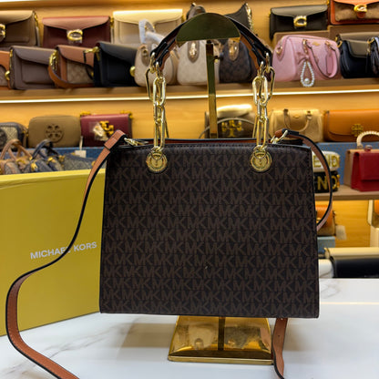 MK Cynthia Satchel - Coffee