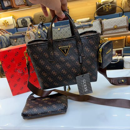 GUS 3 in 1 Satchel - Dark Monogram  Print