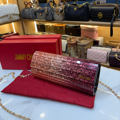 JC Candy Clutch - Pink & Wine