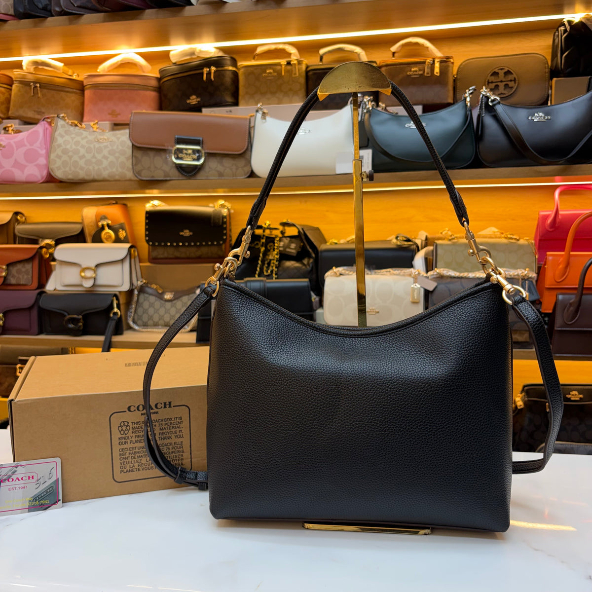 CH Laurel Shoulder Bag - Midnight Black