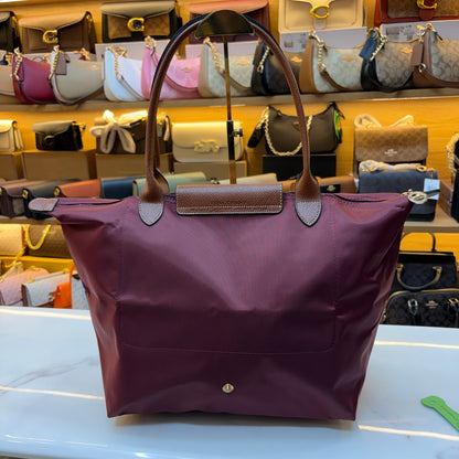 Longchamp - Le Pliage Tote Bag - Wine