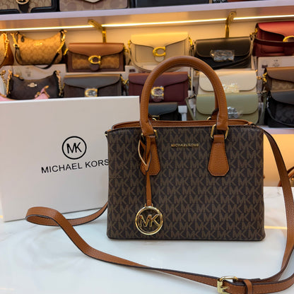 MK Sheila Medium Satchel - Brown