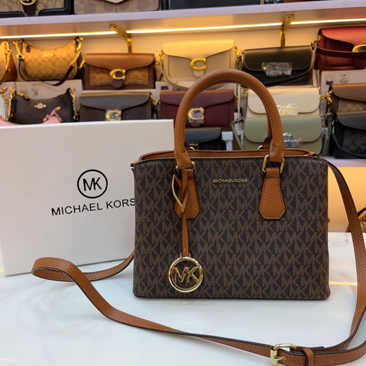 MK Sheila Medium Satchel - Brown