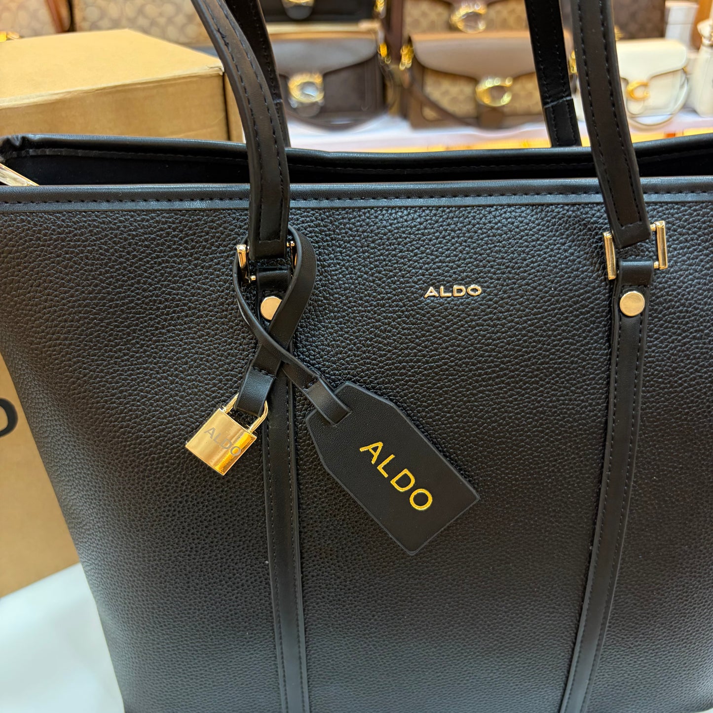 Ald Large Tote Bag - Midnight Black