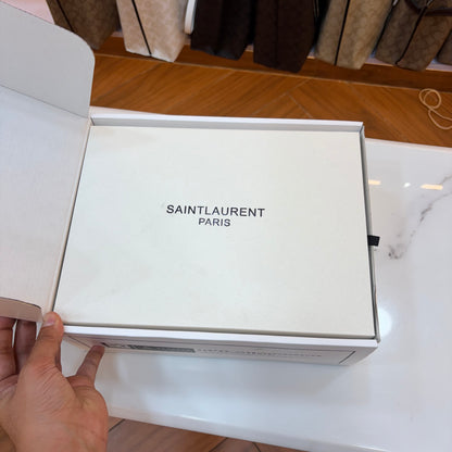 YSL Black Monogram College Leather Satchel