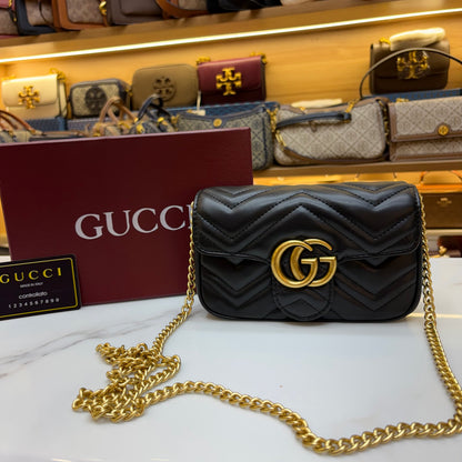 GG Mini Marmont - Black (Ultra Premium)