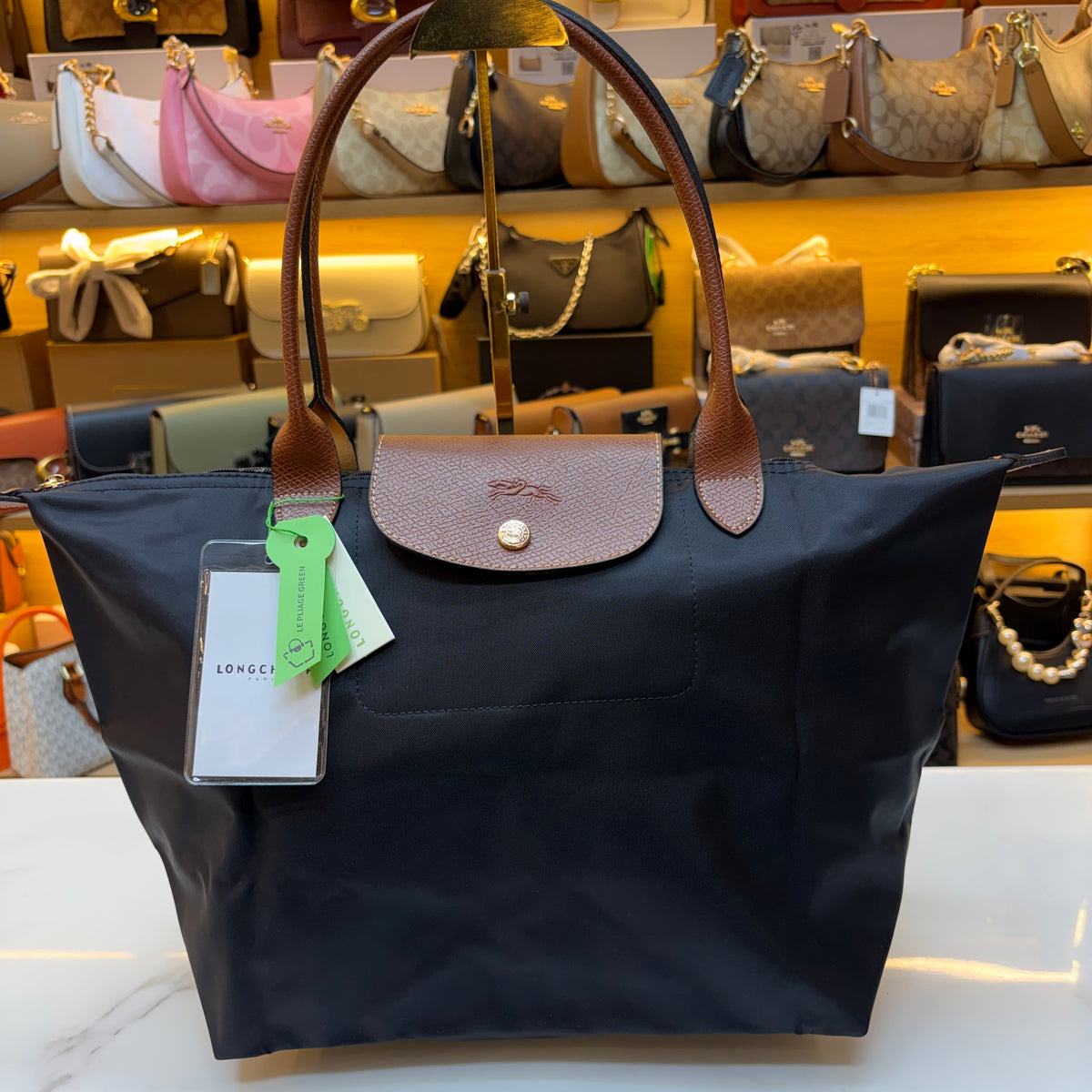 Longchamp - Le Pliage Tote Bag - Navy Blue