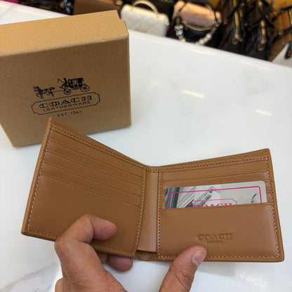 Coch Mens Wallet - Signature Beige
