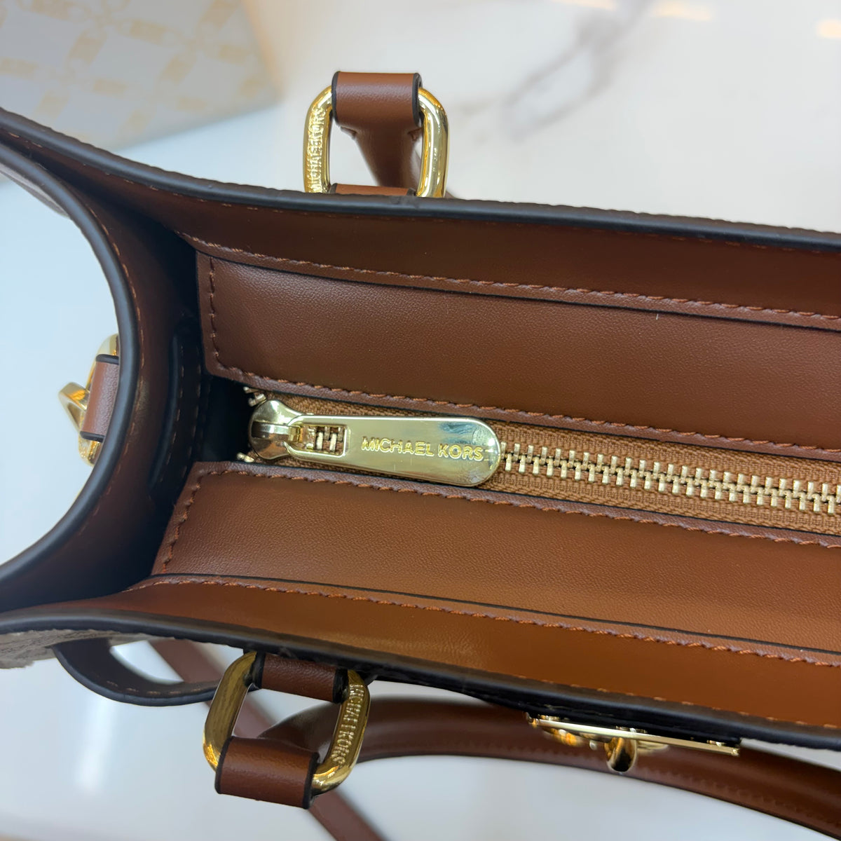 MK Hamilton Medium Satchel - Coffee