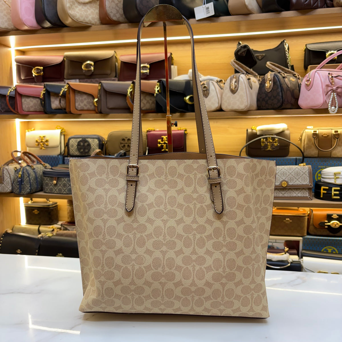 Coch Mollie Large Size Tote Bag - Milk Tea