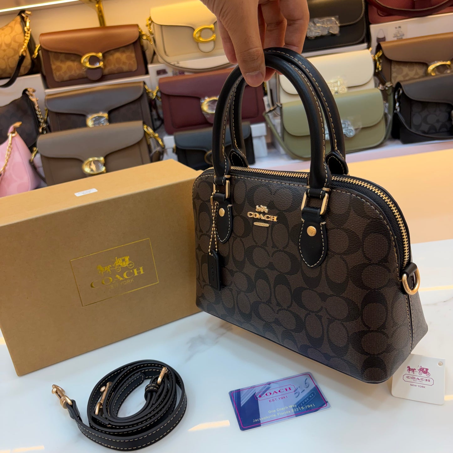 COCH KATY SATCHEL - Coffee