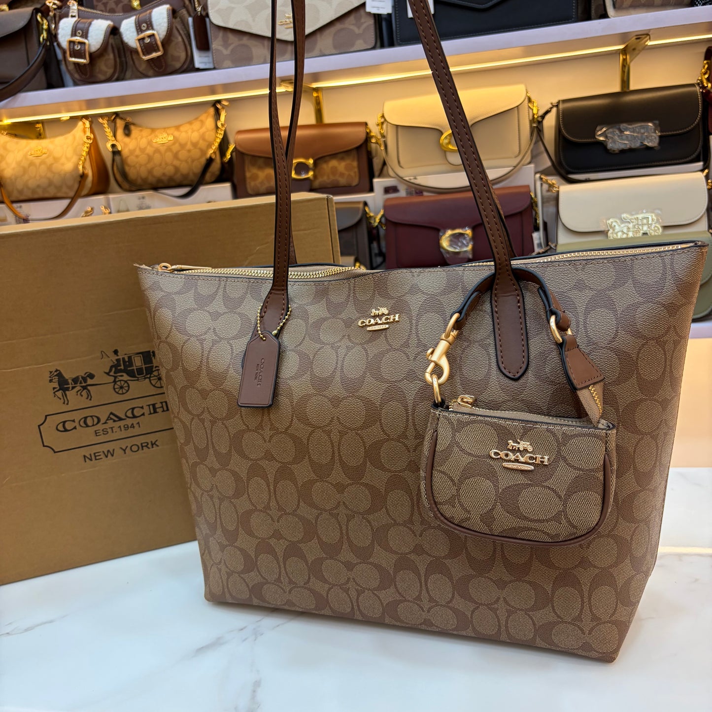 COCH CITY TOTE BAG - Apricot