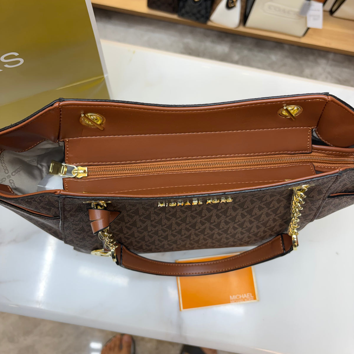 MK Jet Set Tote Bag - Brown