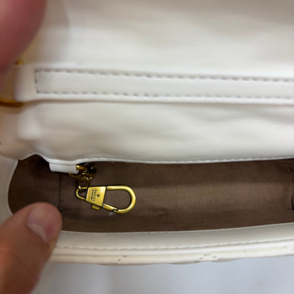 GG Mini Marmont - White (Ultra Premium)