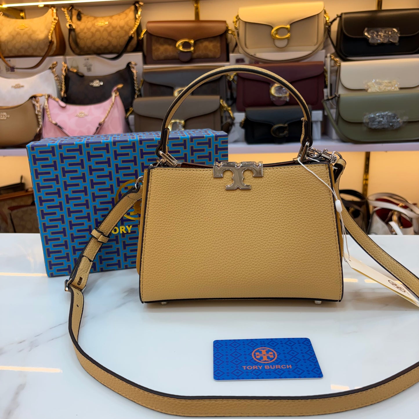 TB Eleanor Satchel Bag - Lime