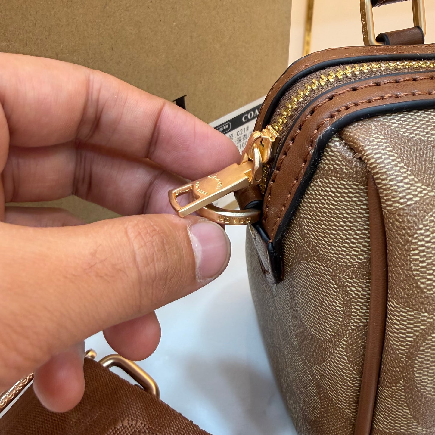 COCH ROWAN SPEEDY BAG - Apricot